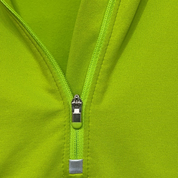 Athleta Lime Green Tech Pullover Sweater Size Large - Picture 4 of 7